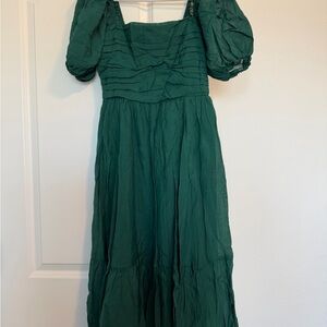 Abercrombie & Fitch Green Long Sleeve Dress